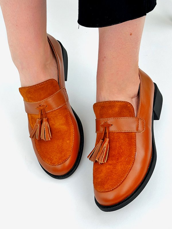 Фото: «Englische» Loafer aus 100% Leder/Veloursleder. Kaufen mit 41% Rabatt.