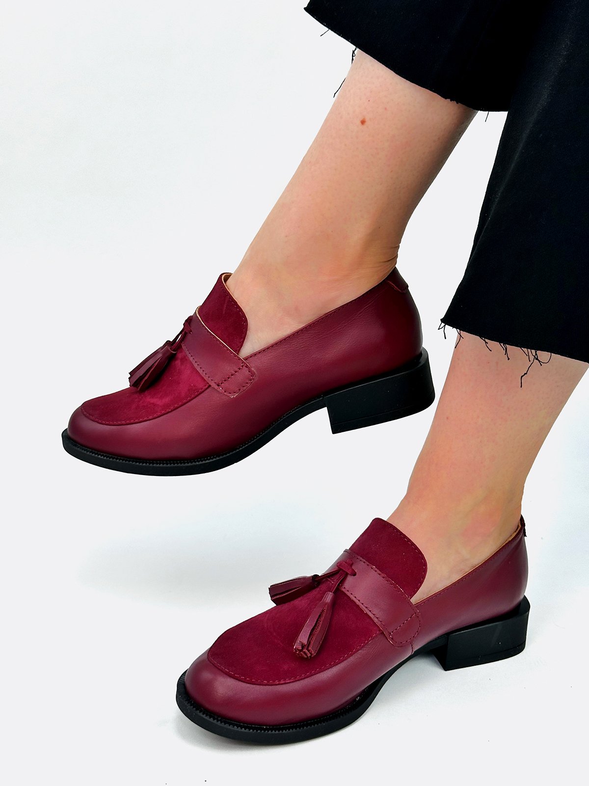 Foto: «Englische» Loafer aus 100% Leder/Veloursleder