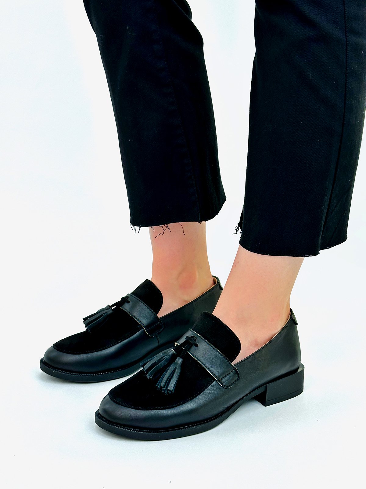 Foto: «Englische» Loafer aus 100% Leder/Veloursleder